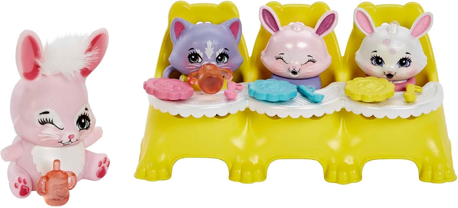 Mattel Enchantimals: Baby Best Friends - Bree Nyuszi & Twist (HLK85)