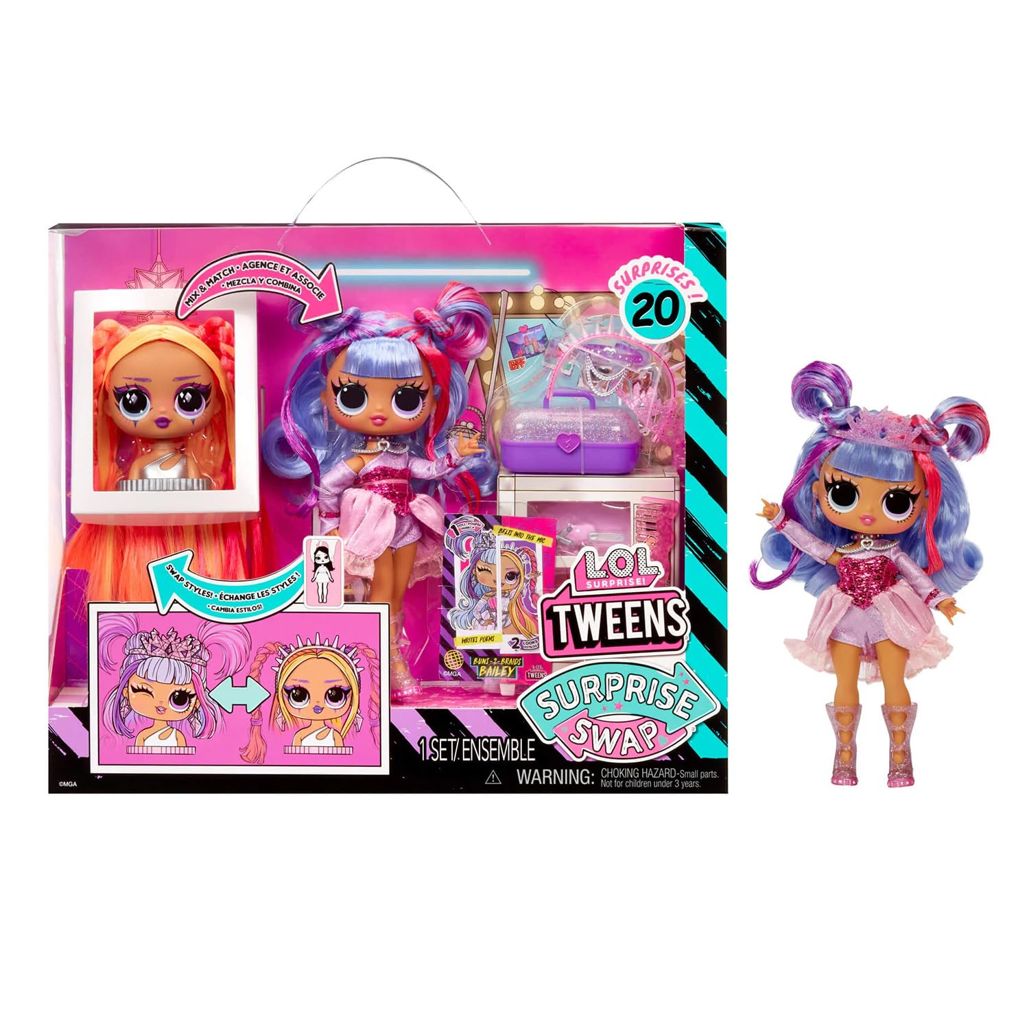 L.O.L Surprise! - Buns to Braids Bailey baba