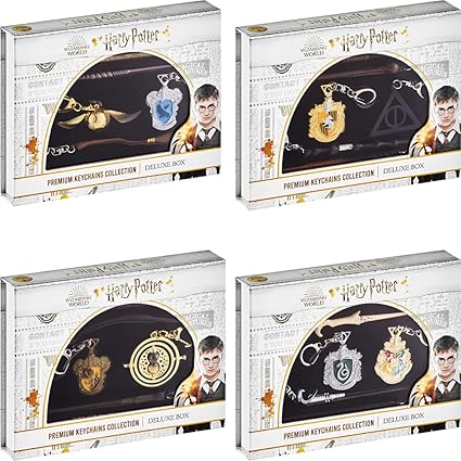P.M.I. Harry Potter Kovinska Premium Kolekcija Obeskov za Ključe - 6 Pack Deluxe Škatla (Naključno) (HP8550)