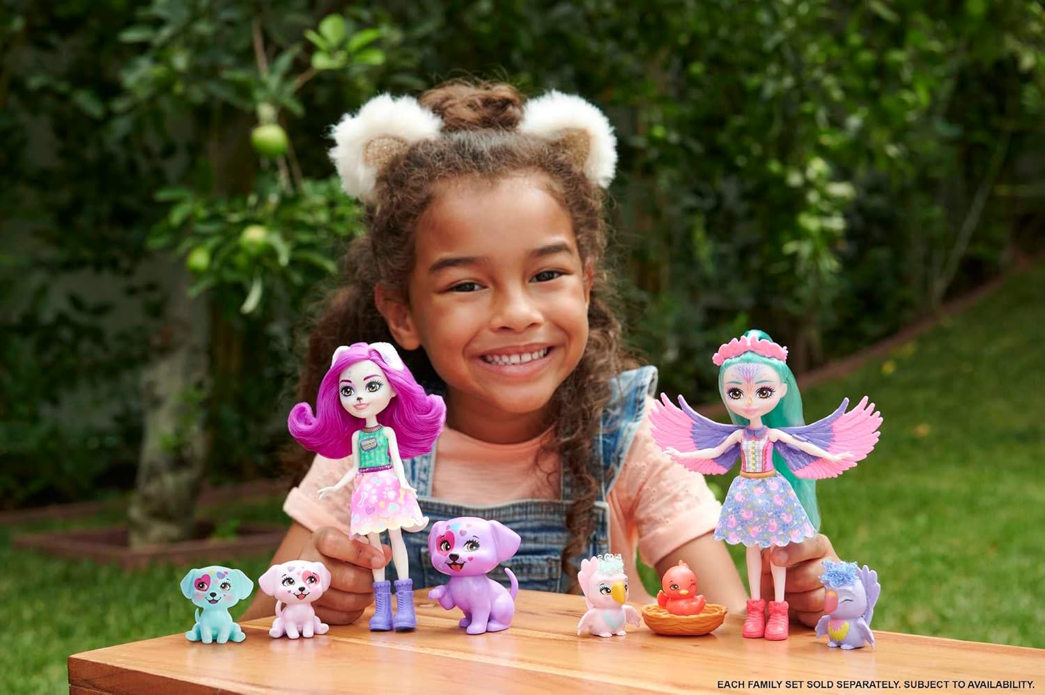 Mattel Enchantimals: Fő utca City Tails - Verébcsalád Filia (HKN15)