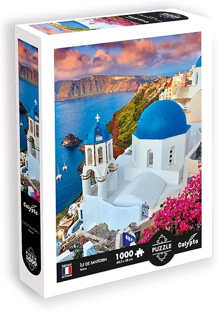 Puzzle 1000 darab - Tájkép - Santorini - Görögország