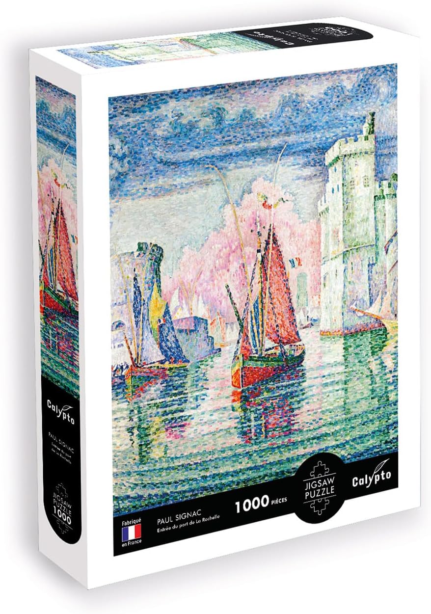 Puzzle 1000 darab - La Rochelle kikötőbejárata - Paul Signac