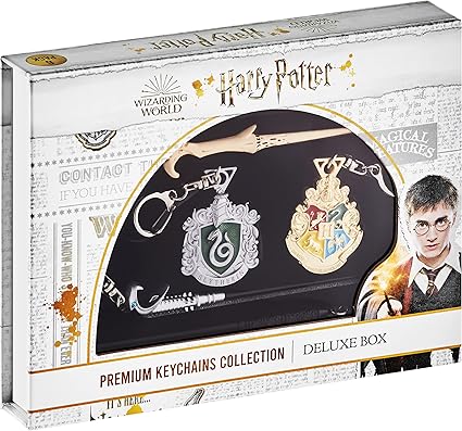 P.M.I. Harry Potter Kovinska Premium Kolekcija Obeskov za Ključe - 6 Pack Deluxe Škatla (Naključno) (HP8550)