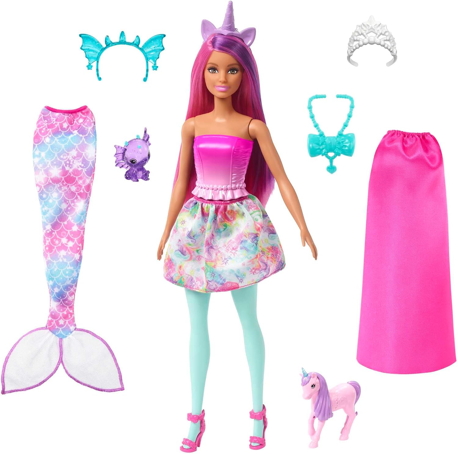 Mattel Barbie: Lutka za oblačenje z repom morske deklice in krilom (HLC28)