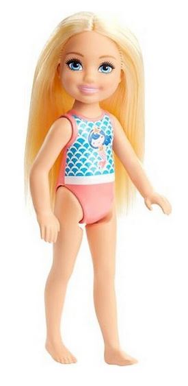 Mattel Barbie - Sellőmintás fürdőruhás baba (GHV55)