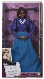 Mattel Barbie Signature - Madam CJ Walker, sötét bőrű baba (HBY00)