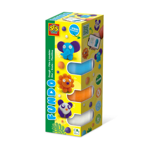 FunDo gyurma - Vadállatok (3x90g-1x40g)