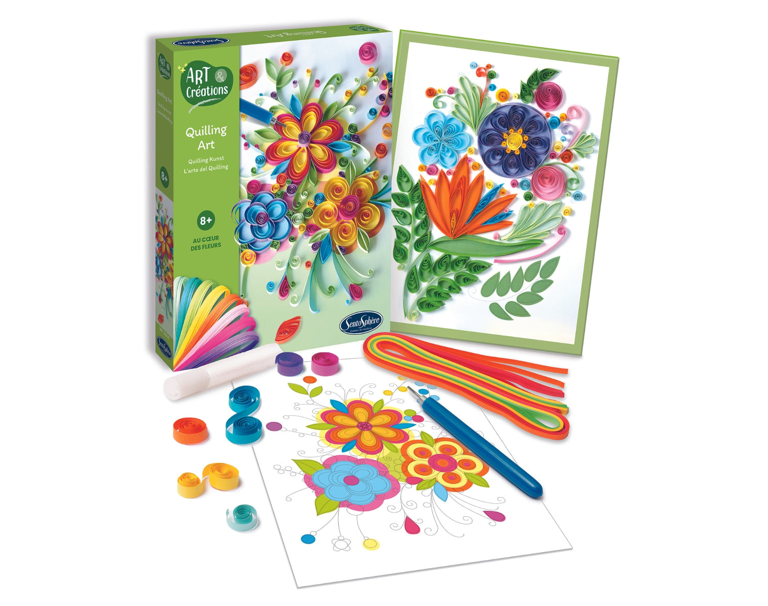 Art & Creations Quilling Art -  A virág szívében