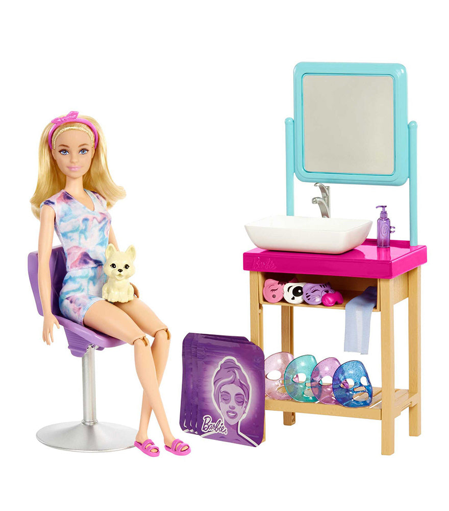 Mattel Barbie - Dnevni spa s sijočo masko (HCM82)