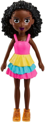 Mattel Polly Pocket - Nyári divatbaba sötét bőrű (HKV84)