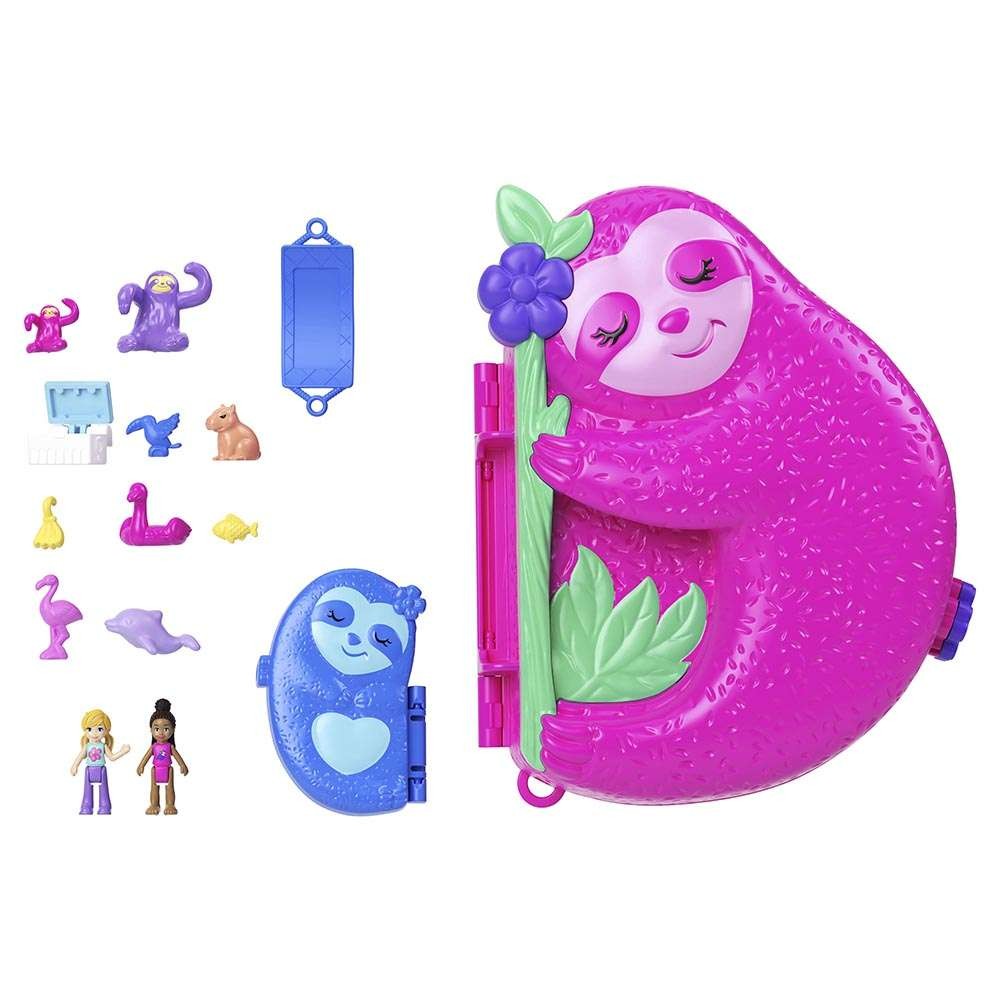 Mattel Polly Pocket: Plüss lajhár 2 az 1-ben táska (HRD40)