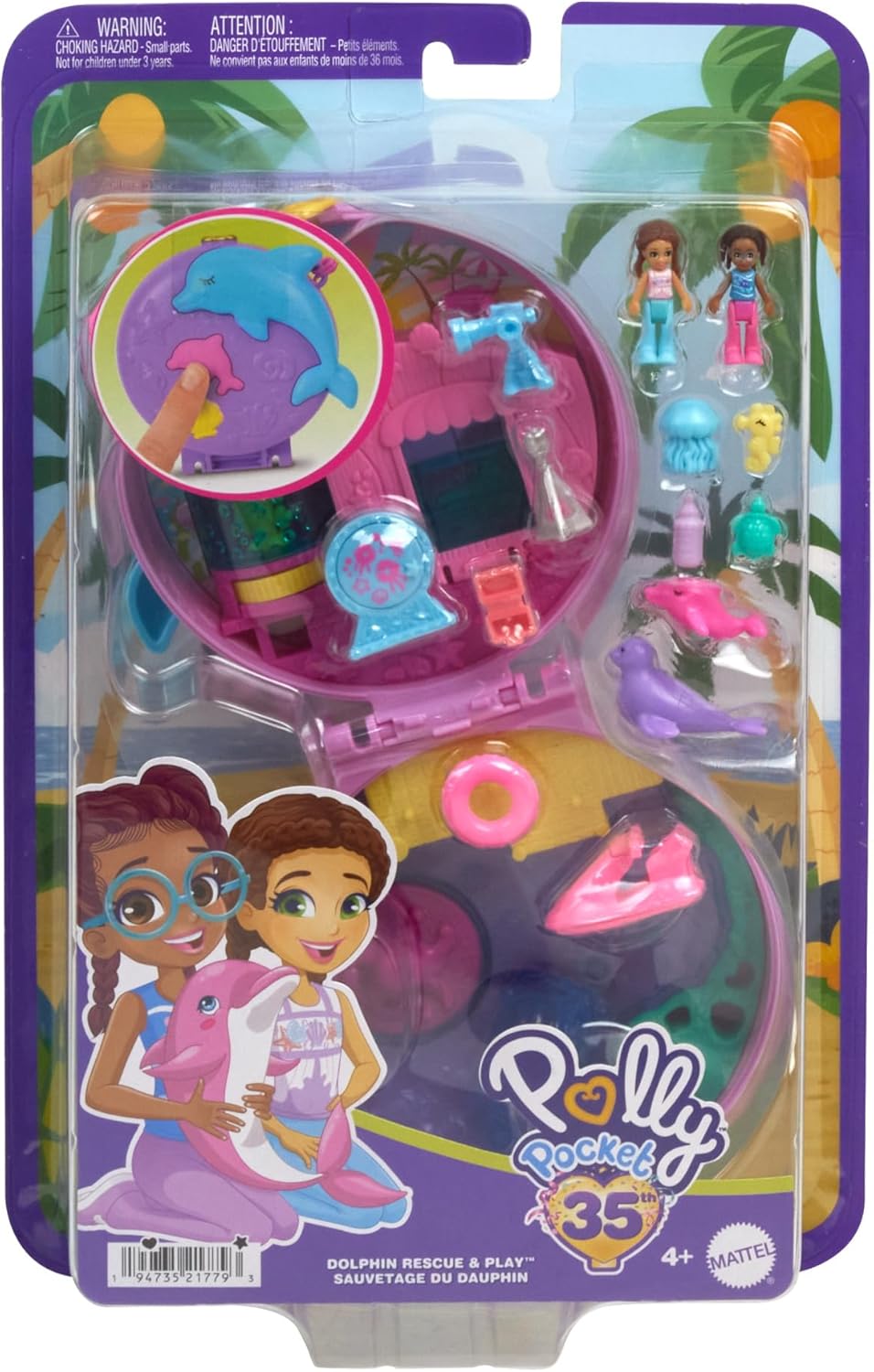 Mattel Polly Pocket: Polly Pocket 35. - Delfin (HWN96)