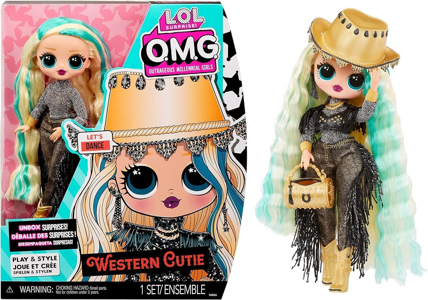 MGA L.O.L. Meglepetés!: O.M.G. - Western Cutie baba (588504EUC)