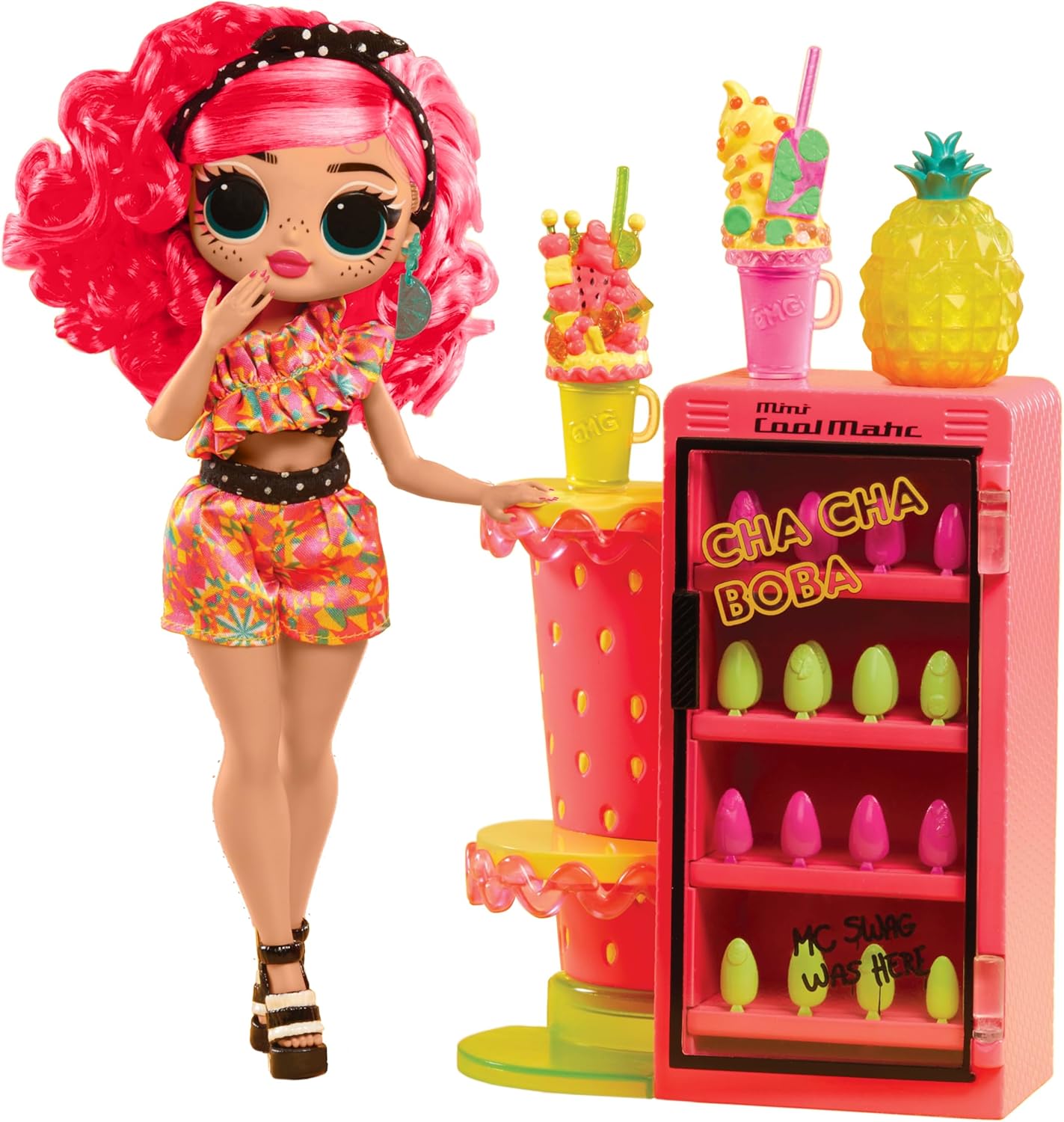 MGA L.O.L. Meglepetés! - Pinky Pops Gyümölcsbolt baba (503842-EUC)