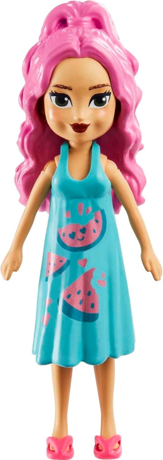 Mattel Polly Pocket - Divatcsomag gyümölcskádas bulira (HKV95)