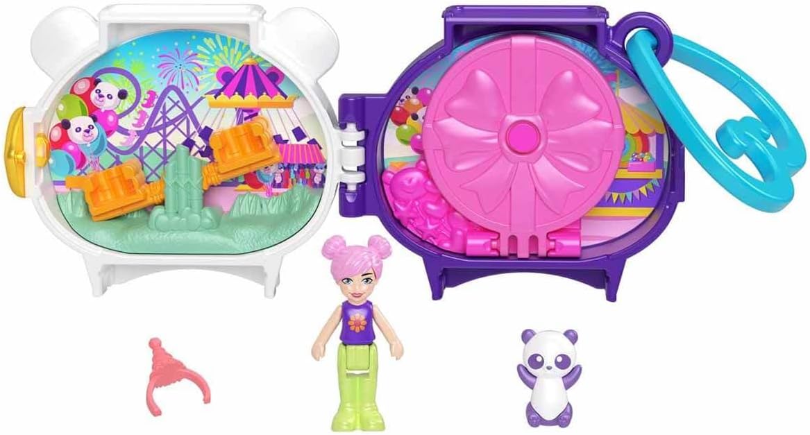 Mattel Polly Pocket Mini - Kompakt játék szett pandákkal (HRD38)