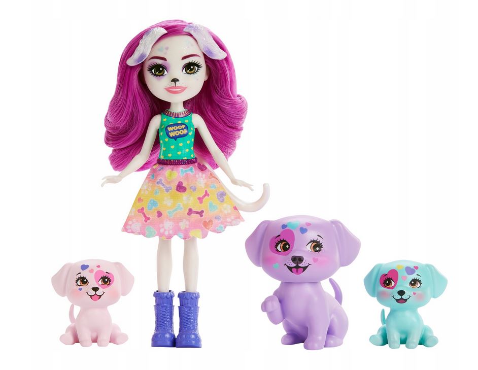 Mattel Enchantimals: Fő utca City Tails - Dessa dalmata családja (HKN14)