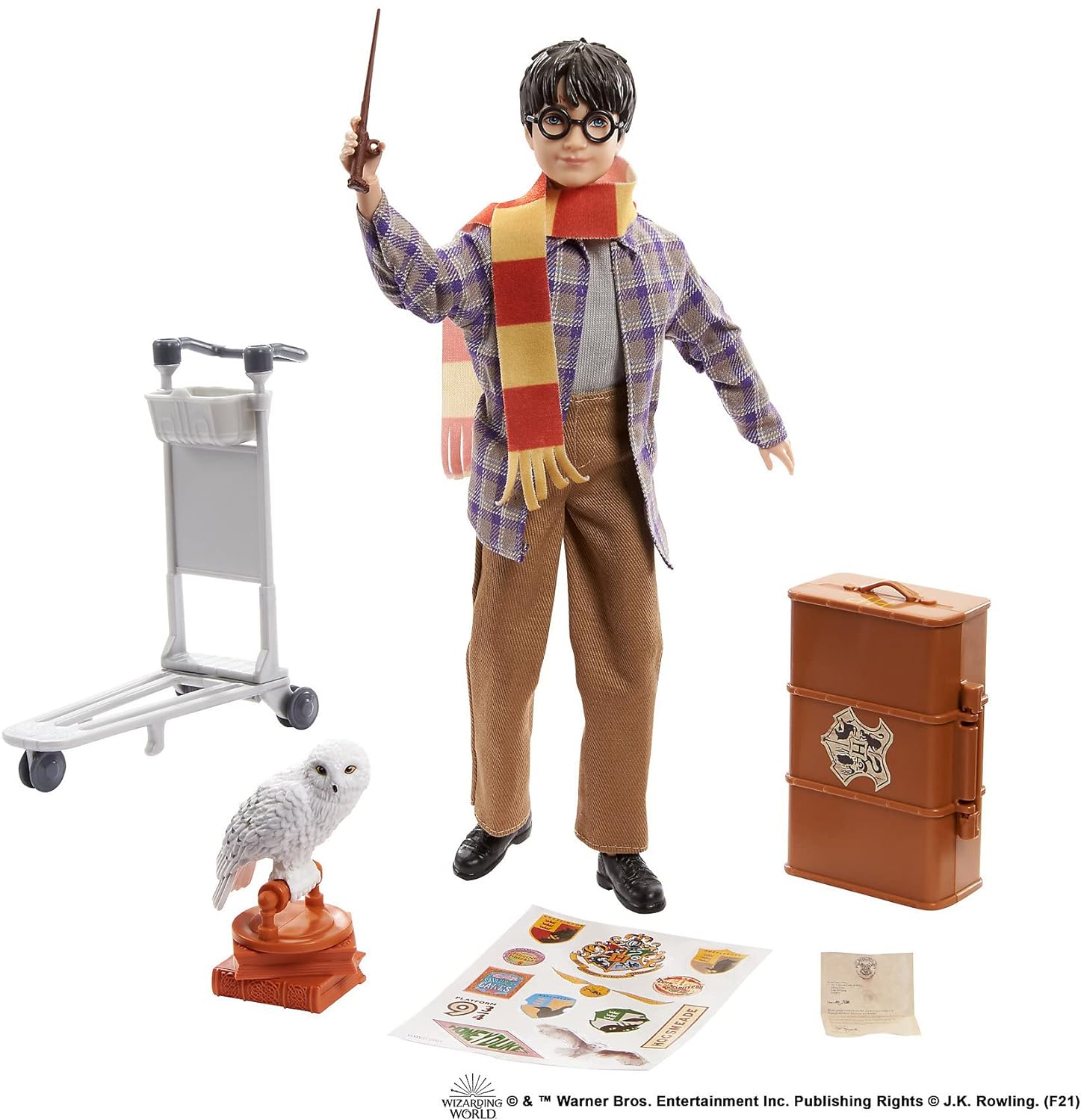 Harry Potter - Játék készlet Harry Potterrel és Hedwiggel