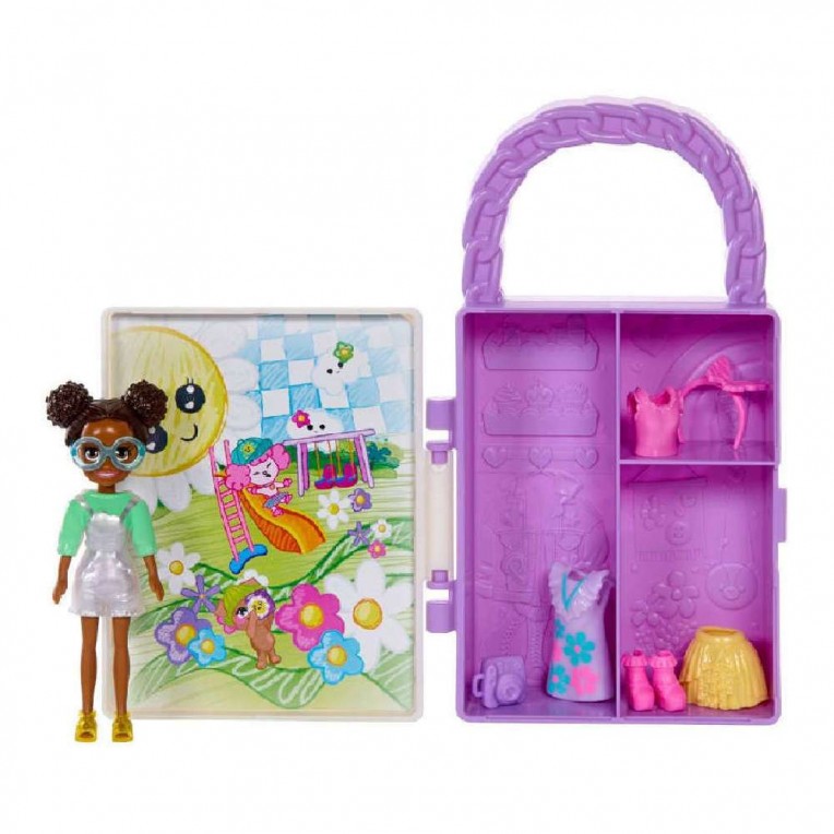 Mattel Polly Pocket - Lil' Styles Case Fehér (HTV03)