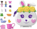 Mattel Polly Pocket: Virágoskert - Kompakt nyuszival (HKV36)