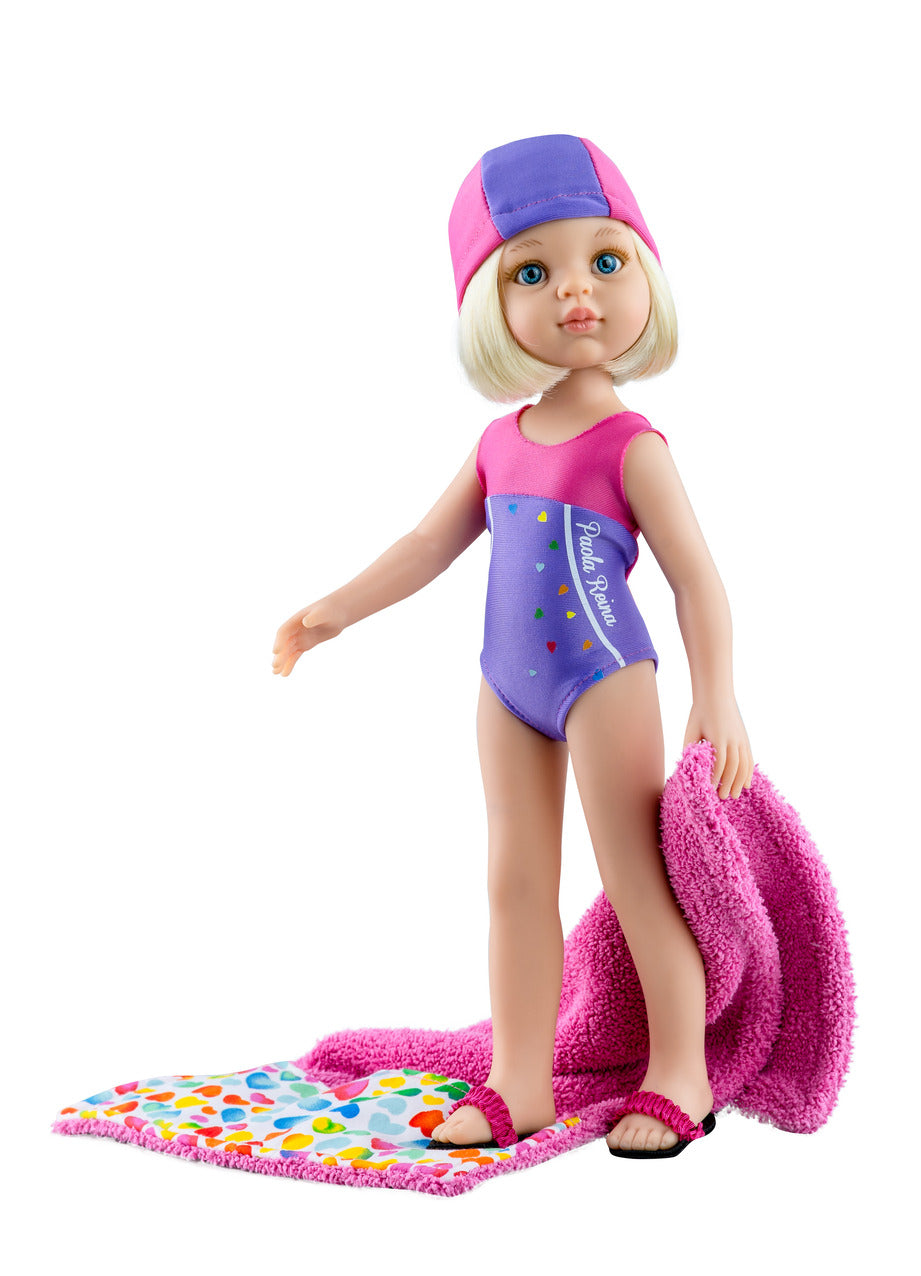 Lutka Las Amigas Claudia úszónő 32cm