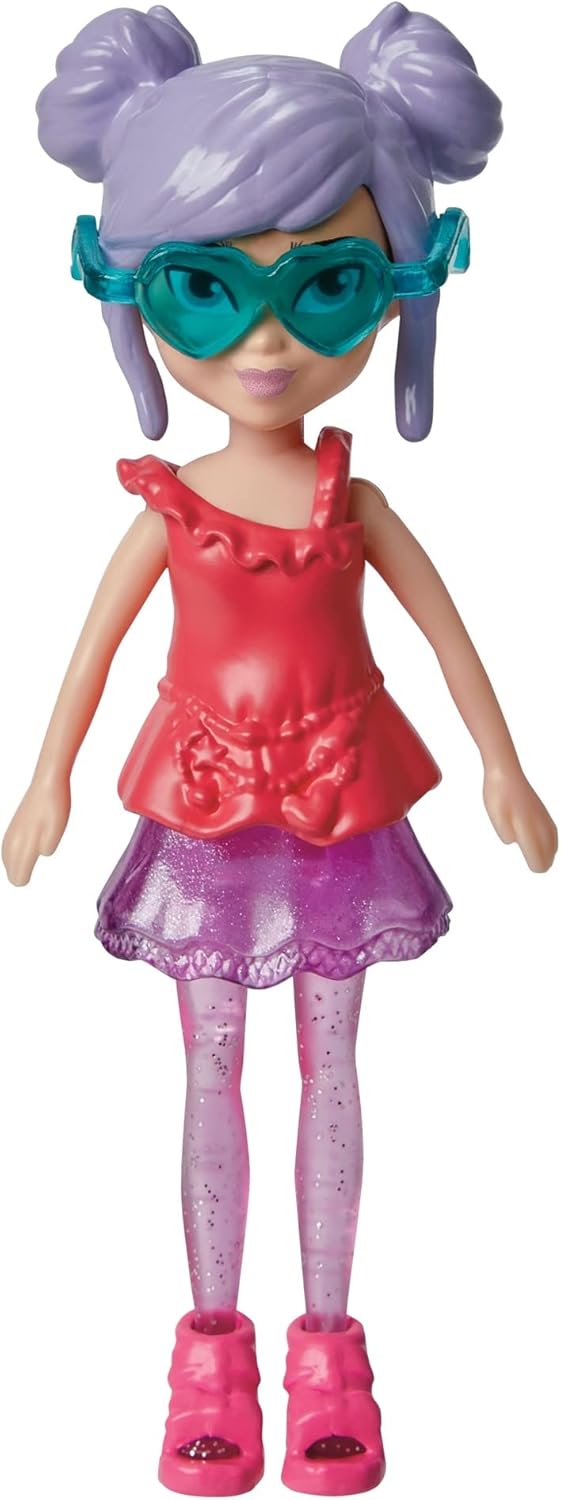 Mattel Polly Pocket - Baba a reggeli sétához a házi kedvenccel (HKV94)