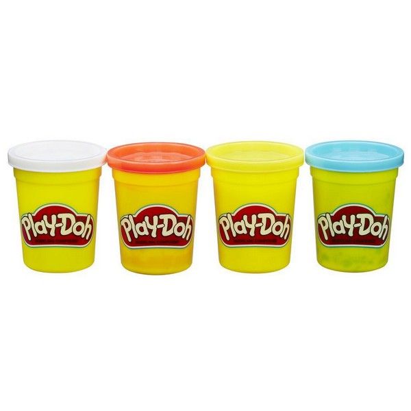 Hasbro Play-Doh - Klasszikus színes tubus készlet (4 darabos csomag) (B6508)