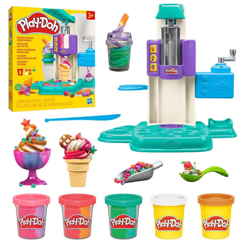 Hasbro Play-Doh: Szivárvány fagylalt készlet (G0028)