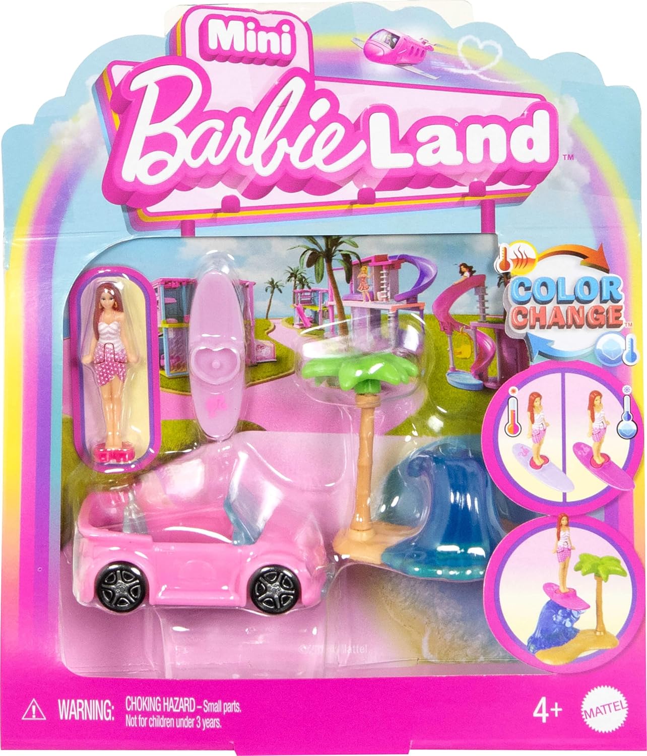 Mattel Barbie: Mini BarbieLand - Baba és Strandjármű (JCR35)