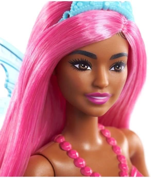 Mattel Barbie Vila Balett Táncos - Baba Lila Hajjal és Sötétebb Bőrszínnel (GXD60)