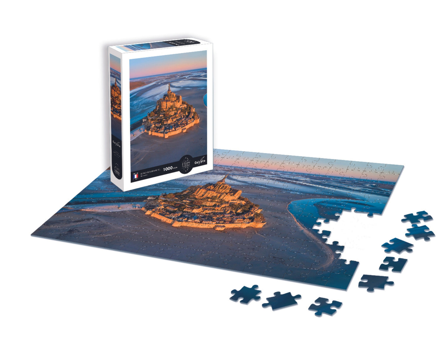 Puzzle 1000 darab - Tájkép - Mont Saint-Michel - Normandia