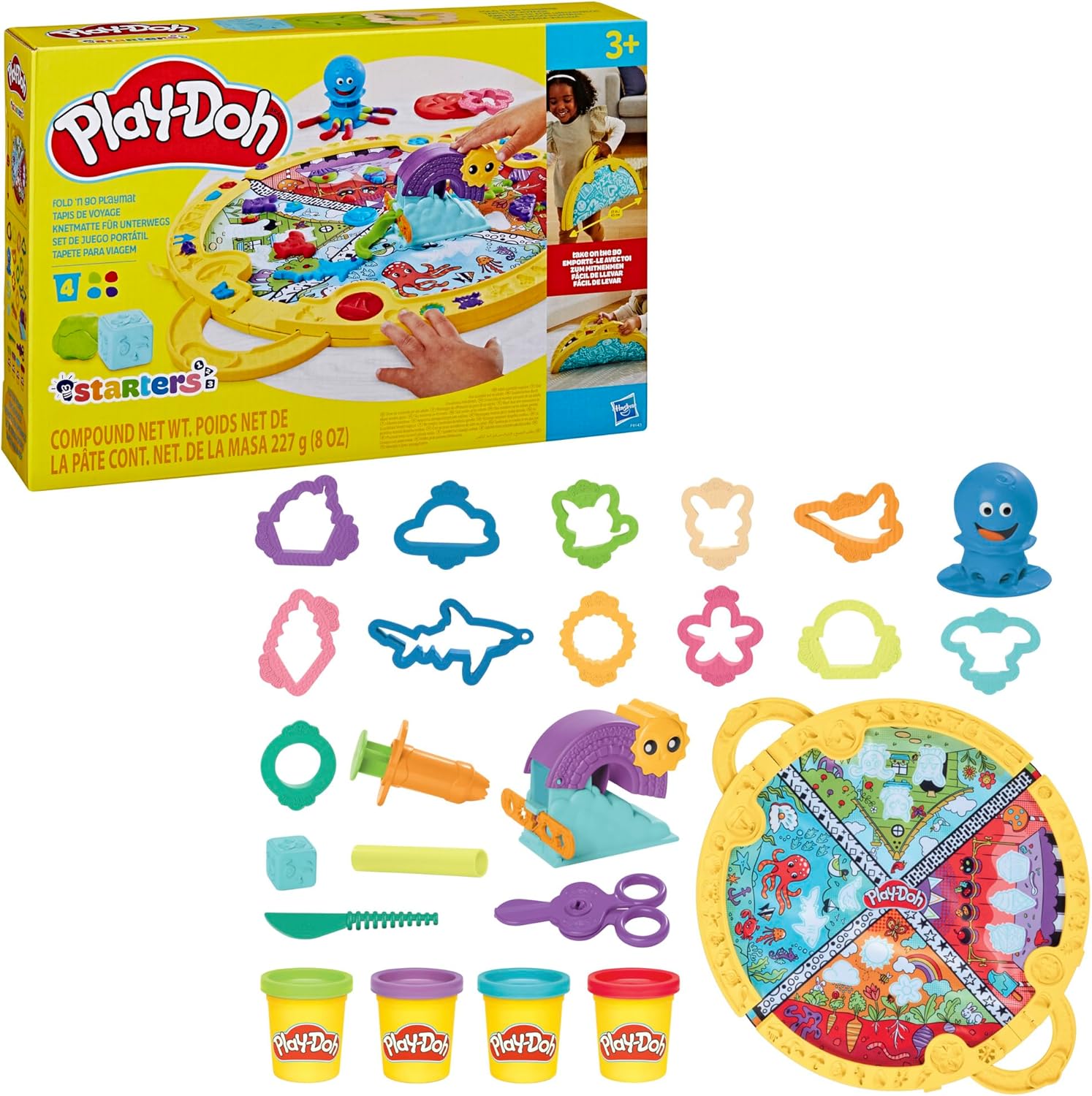 Hasbro Play-Doh Kezdő készlet: Összecsukható játékszőnyeg (F9143)
