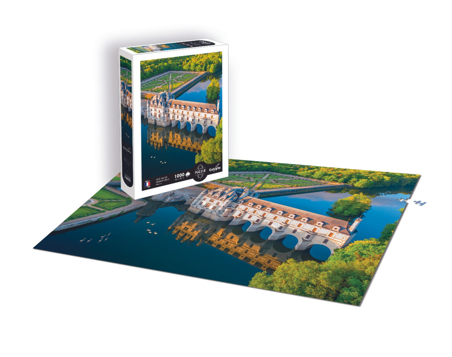Puzzle 1000 darab - Táj - Chenonceau kastély - Touraine