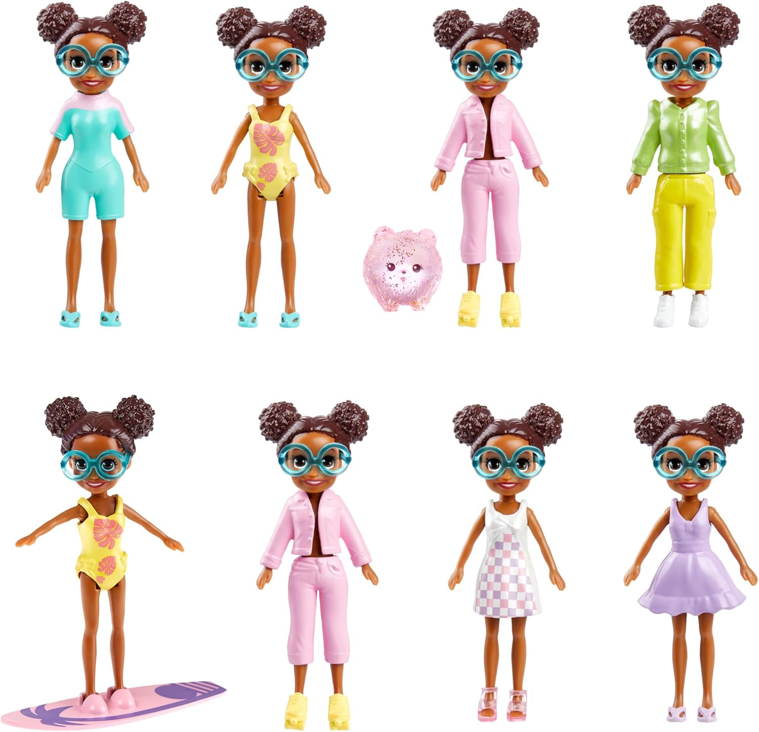 Mattel Polly Pocket: Színváltás - strandjáték készlet (HRD61)