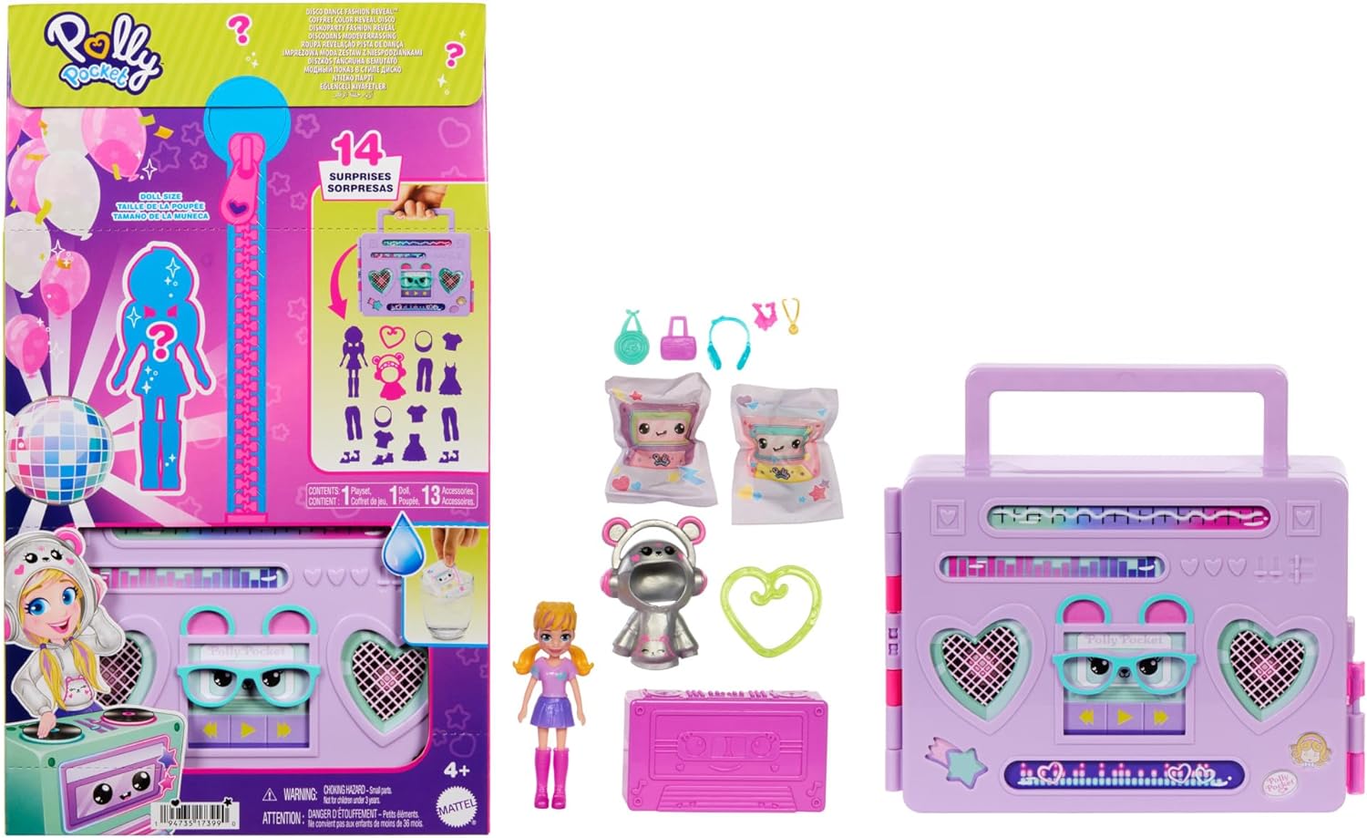Mattel Polly Pocket - Táncos szett Disco Dance Fashion (HRD65)