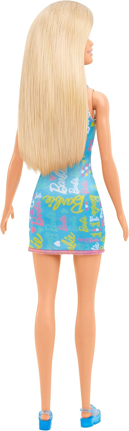 Mattel Barbie lila virágos ruhában – Szőke kék ruhában (HGM59)