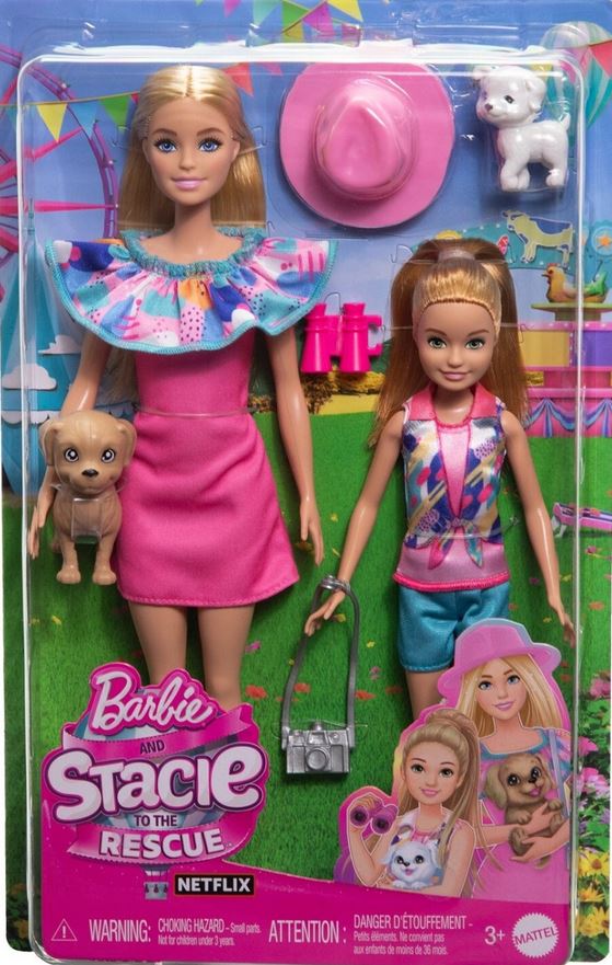 Mattel Barbie - Komplet lutk s 2 hišnima psoma (HRM09)