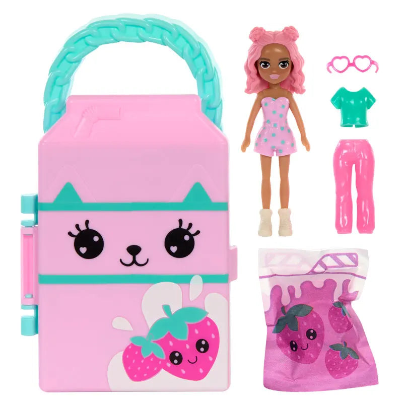 Mattel Polly Pocket - Etui Lil' Styles rózsaszín (HTV01)