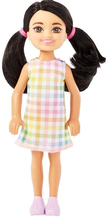 Mattel Barbie Chelsea - Kis baba fekete copfokkal (HKD91)