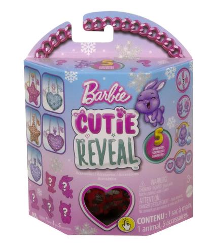 Mattel Barbie: Cutie Reveal - Rózsaszín szív táska és kiegészítők (HKR38)
