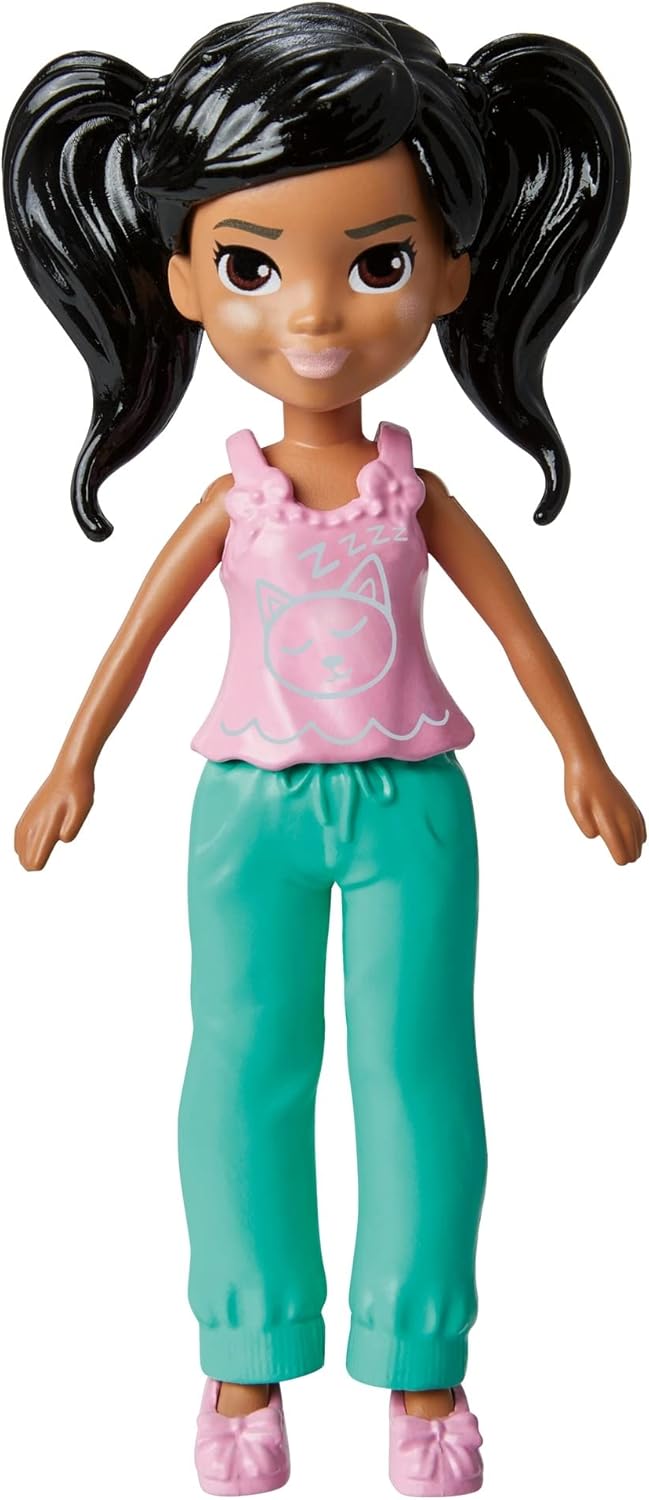 Mattel Polly Pocket - Otthon pihenős baba házi kedvenccel (HKV92)