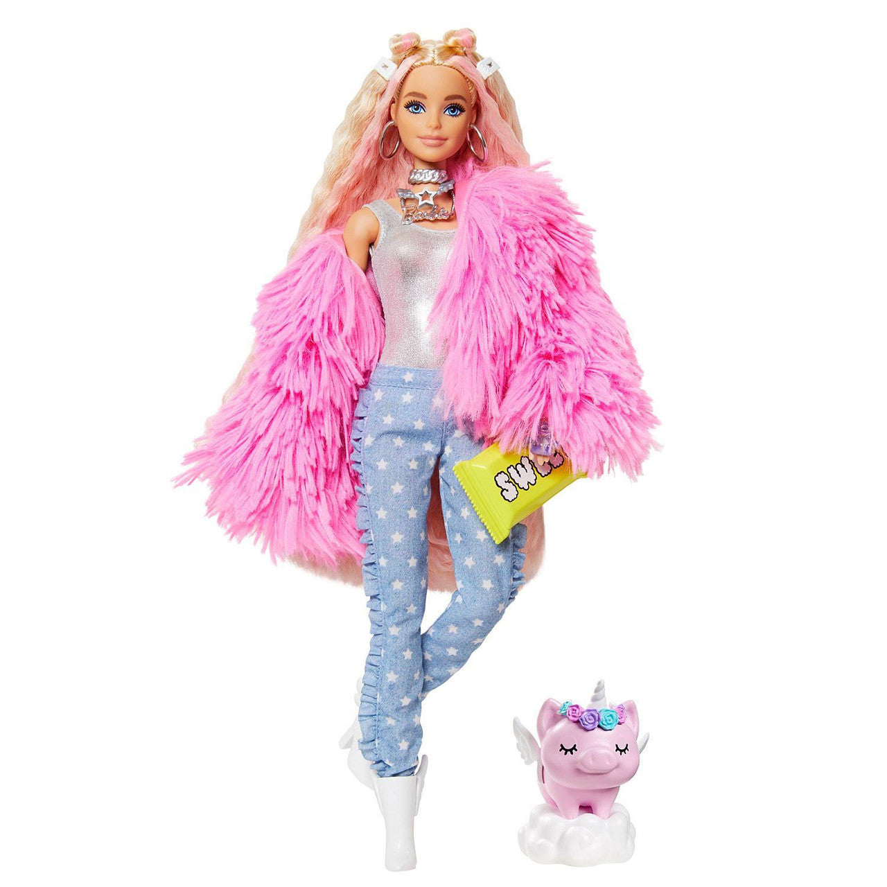 Mattel Barbie Extra - Baba házi unikornissal (GRN28)