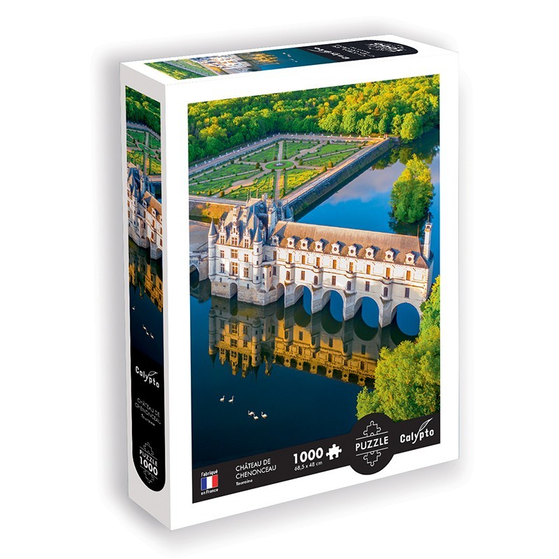 Puzzle 1000 darab - Táj - Chenonceau kastély - Touraine