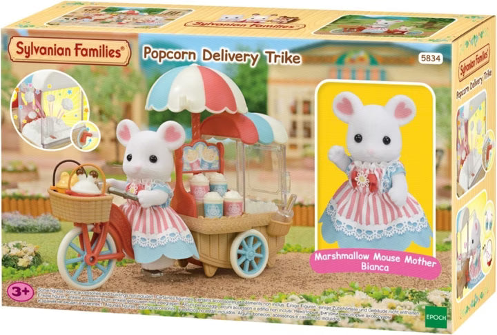 Sylvanian Families – Pattogatott kukorica szállító tricikli