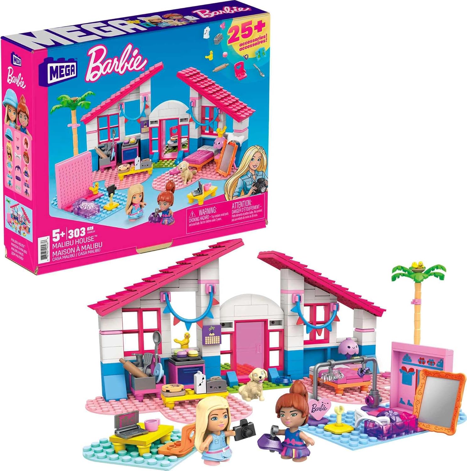Mattel Mega Barbie - Malibu hiša (GWR34)