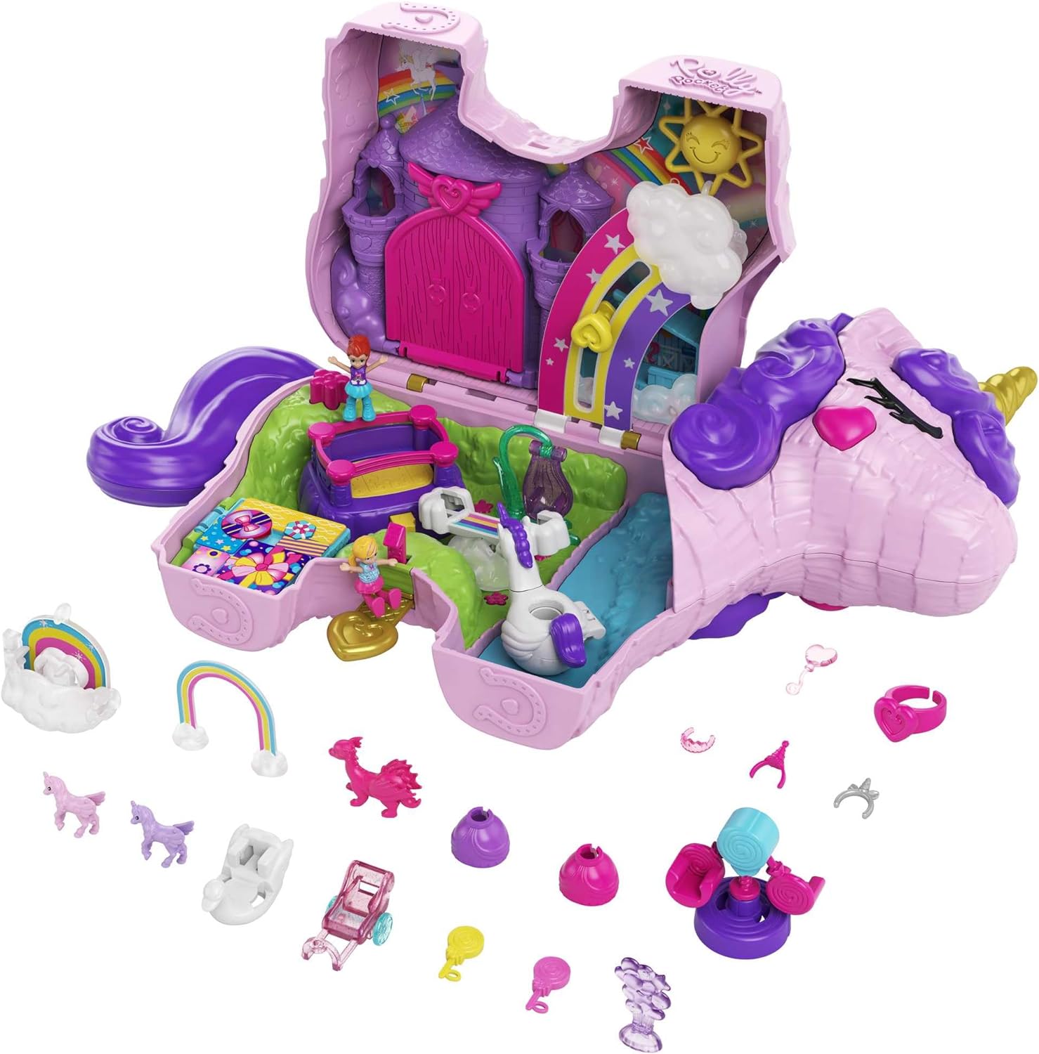 Mattel Polly Pocket - Szórakozás az unikornissal (GVL88)