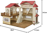 Sylvanian Families Rdeča streha podeželska hiša s pohištvom in posebnimi oblekami