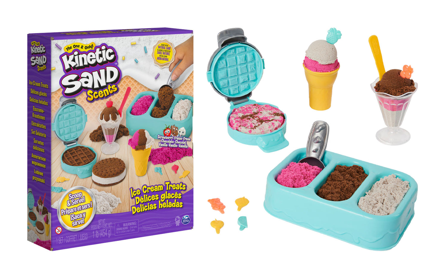 Kinetic Sand - Fagylaltos finomságok (6059742)