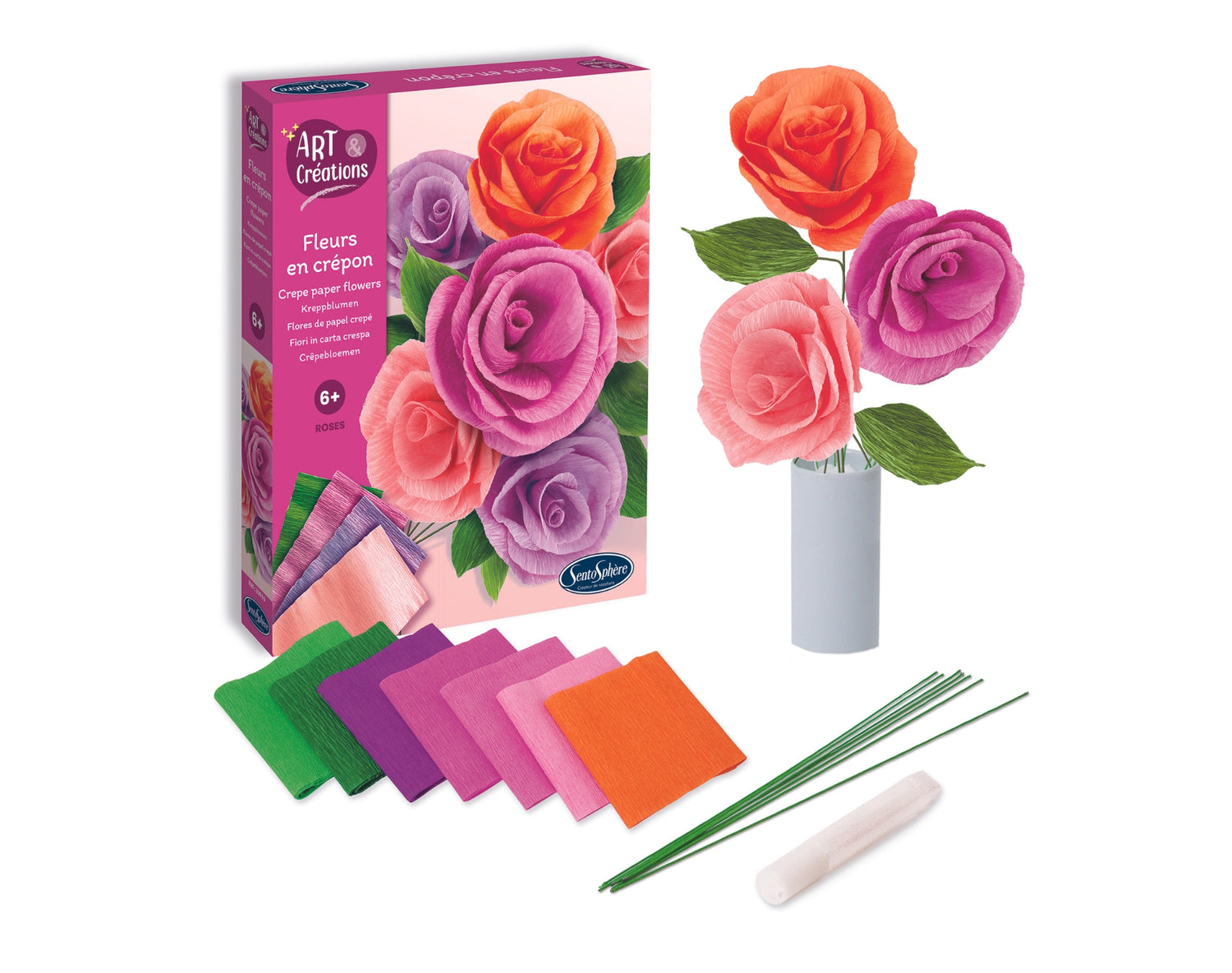 Art & Creations Fleurs En Crepon - Rózsák