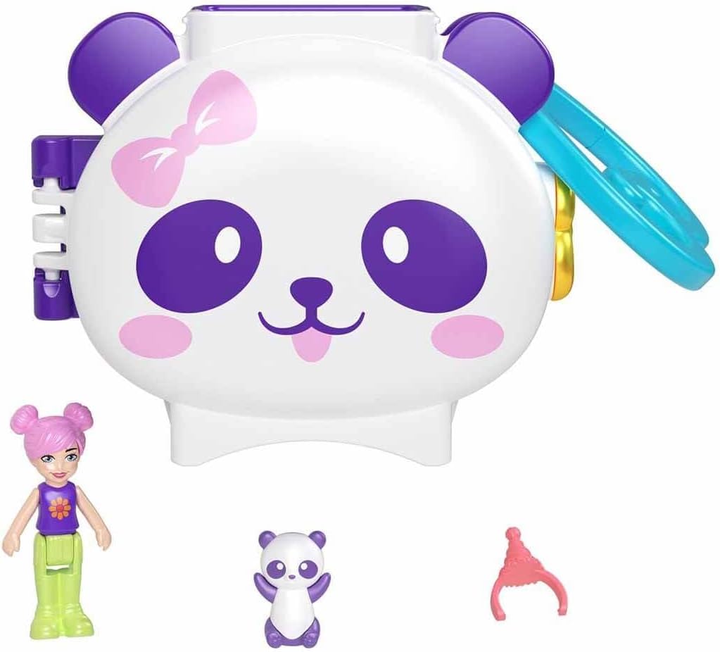 Mattel Polly Pocket Mini - Kompakt játék szett pandákkal (HRD38)